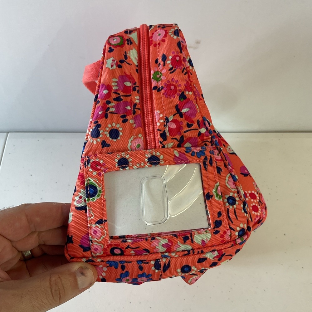 New VERA BRADLEY Lighten Up Lunch Cooler Bag Coral Meadow w/ Handles - Picture 3 of 7